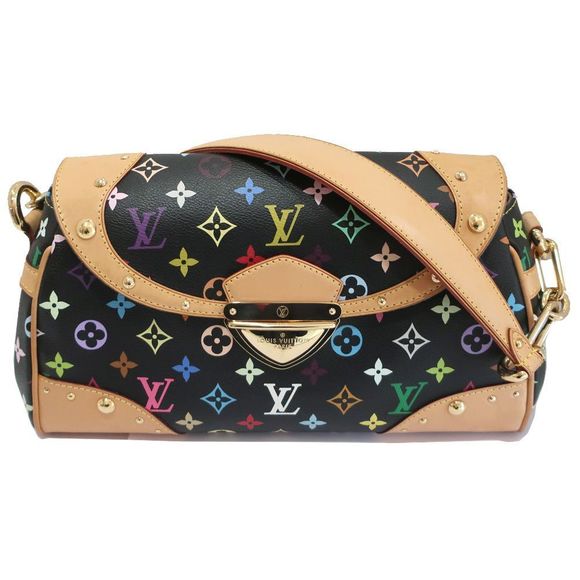 Louis Vuitton Beverly MM Multicolor Monogram Canvas Black - Picture 1 of 5